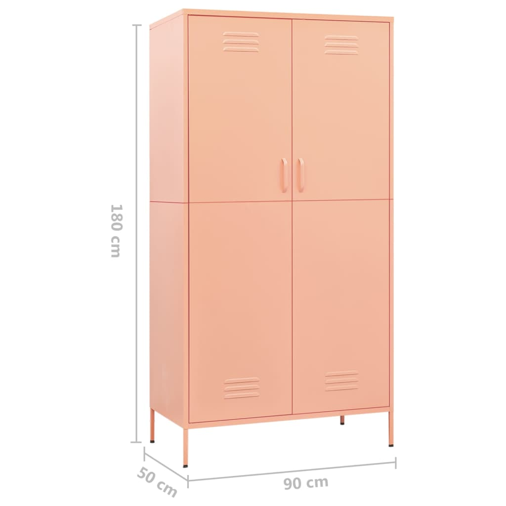 Pink Steel Wardrobe - Sudd