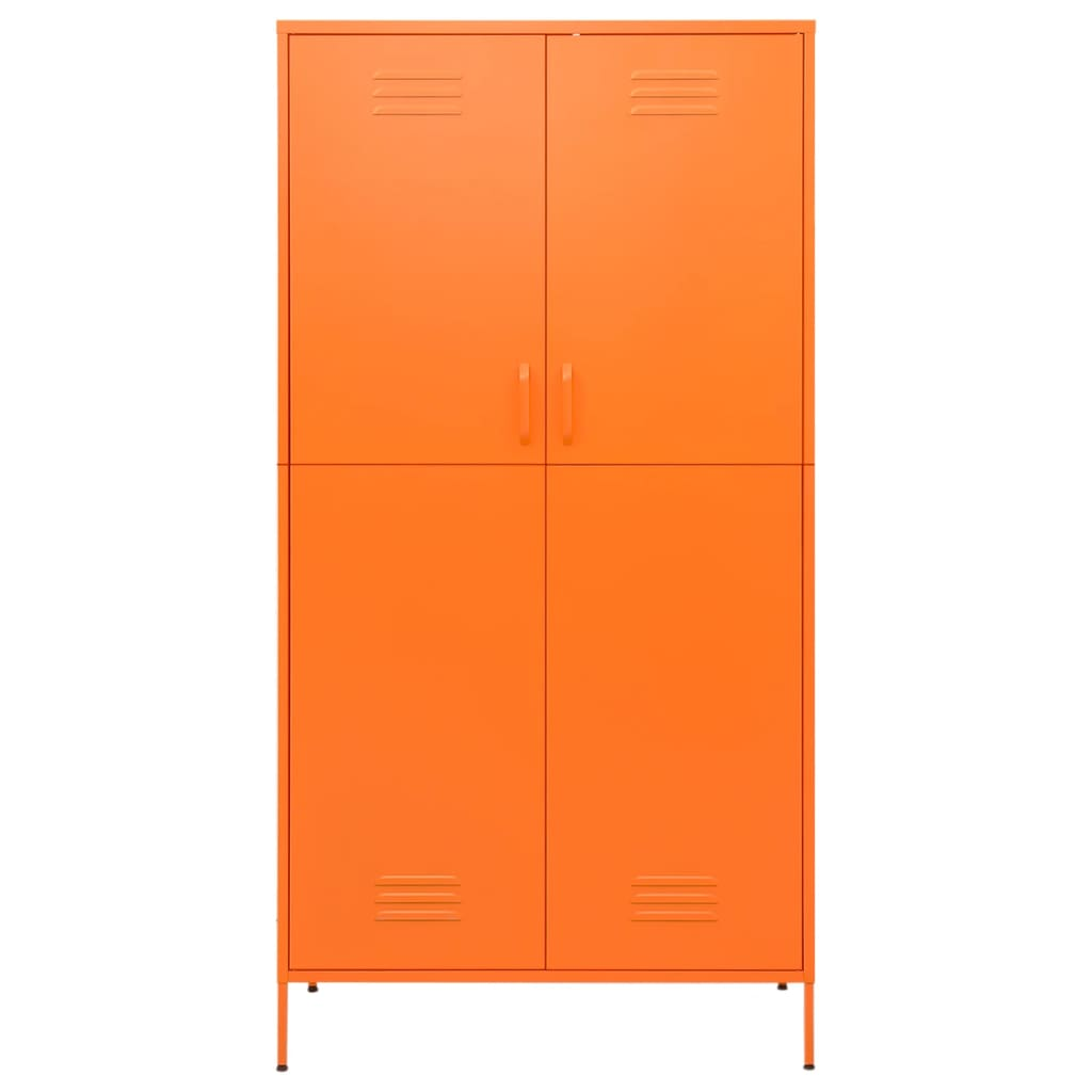 Orange Steel Wardrobe - Sudd