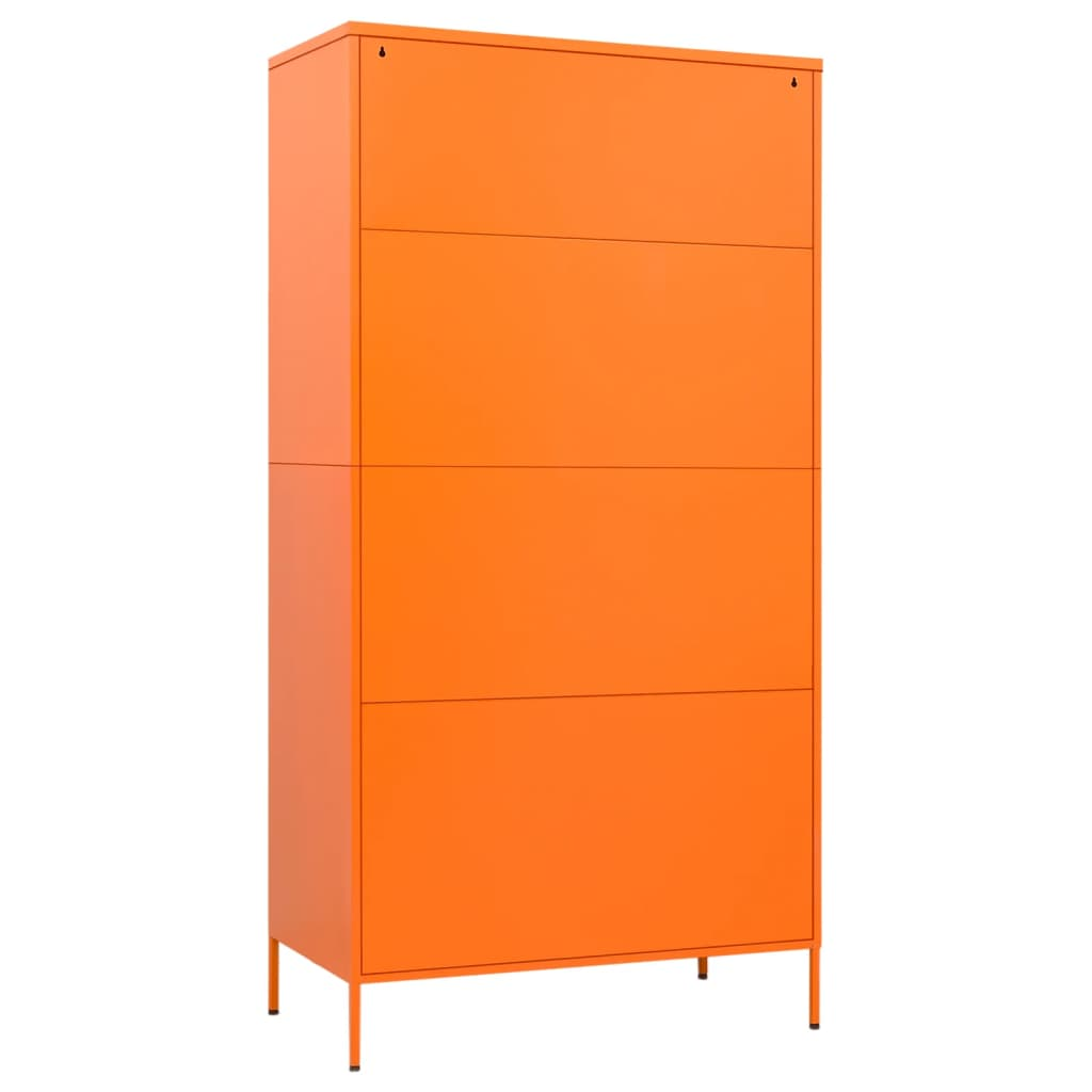 Orange Steel Wardrobe - Sudd