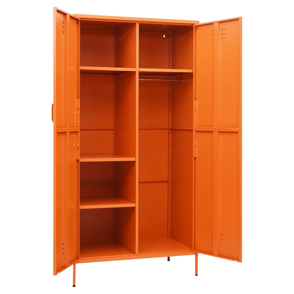 Orange Steel Wardrobe - Sudd