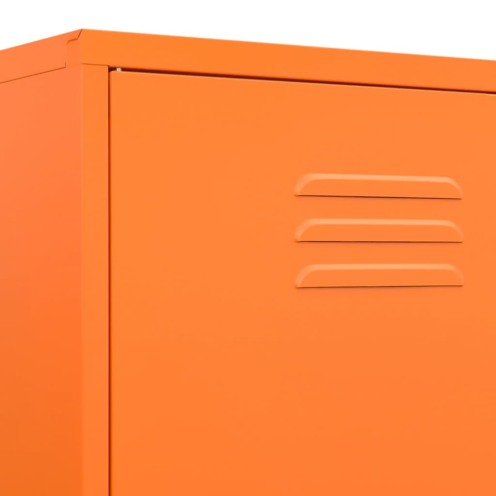 Orange Steel Wardrobe - Sudd