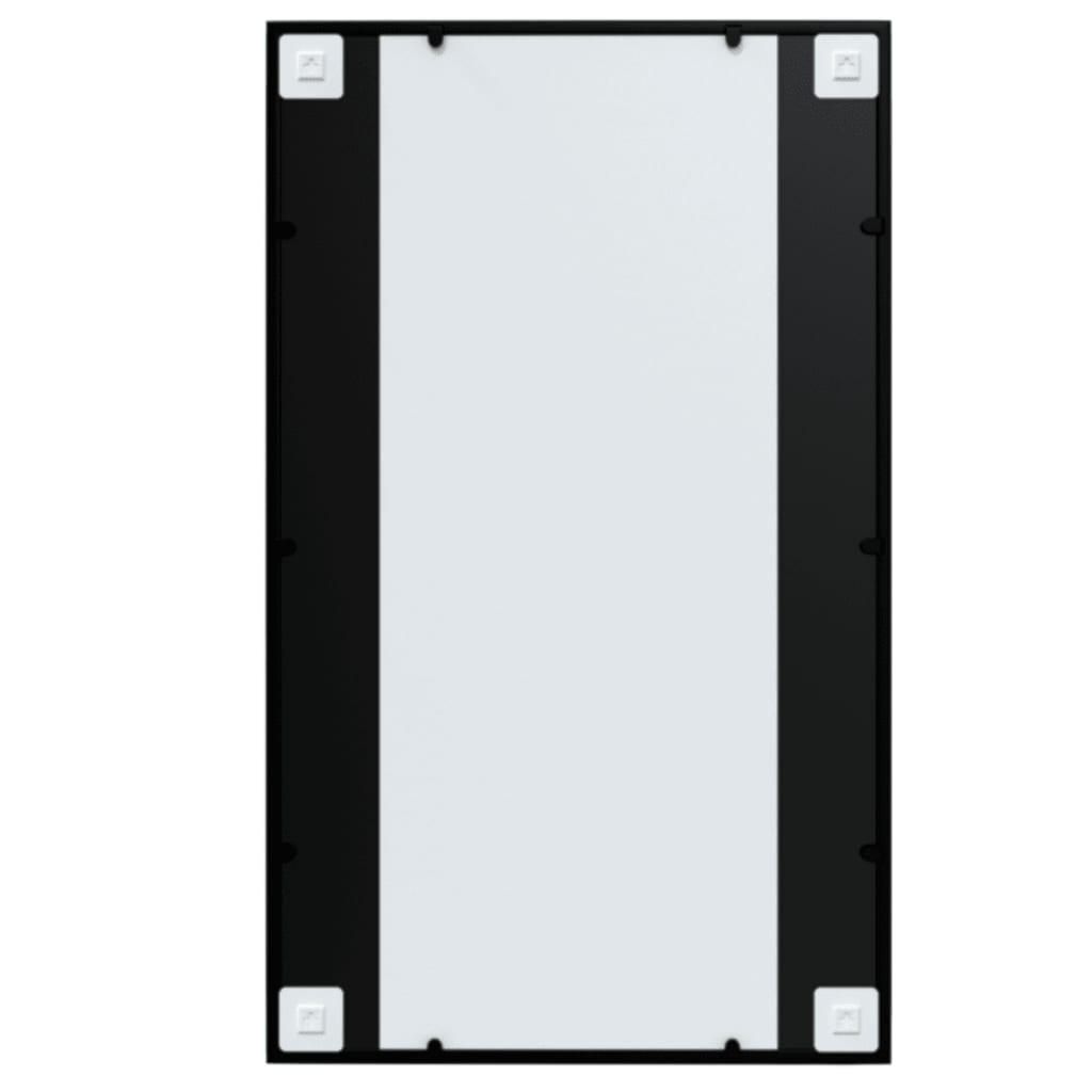 Black Metal Wall Mirror 100x60 cm - Sudd