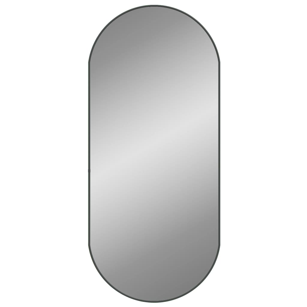 Black Oblong Wall Mirror 100x45cm - Sudd