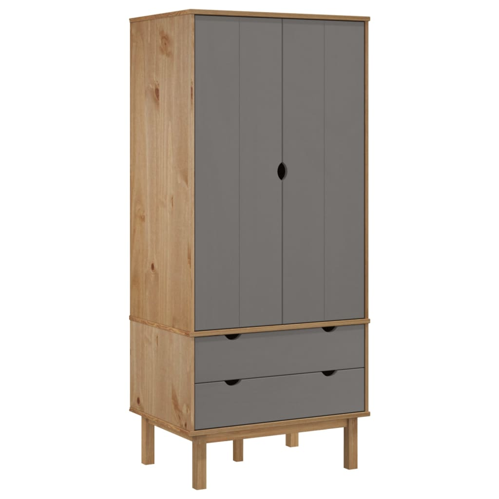 Brown and Grey Wardrobe - Sudd