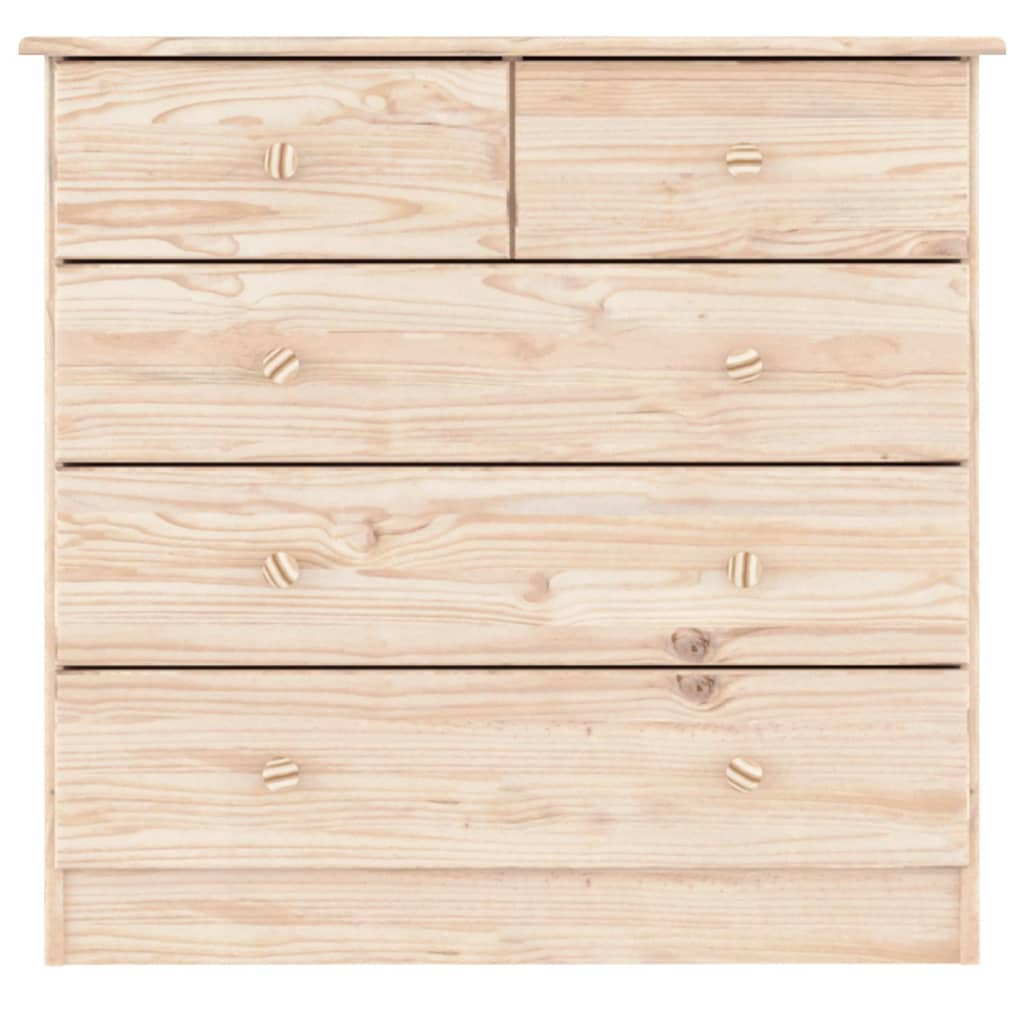 vidaXL Chest of Drawers ALTA 77x35x73 cm Solid Wood Pine - Sudd