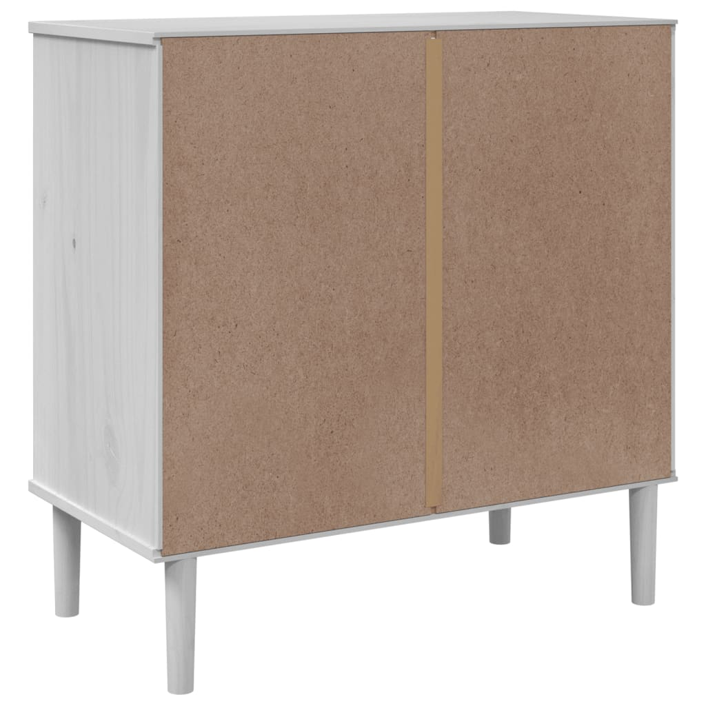 White Rattan Look Drawer Cabinet - Sudd