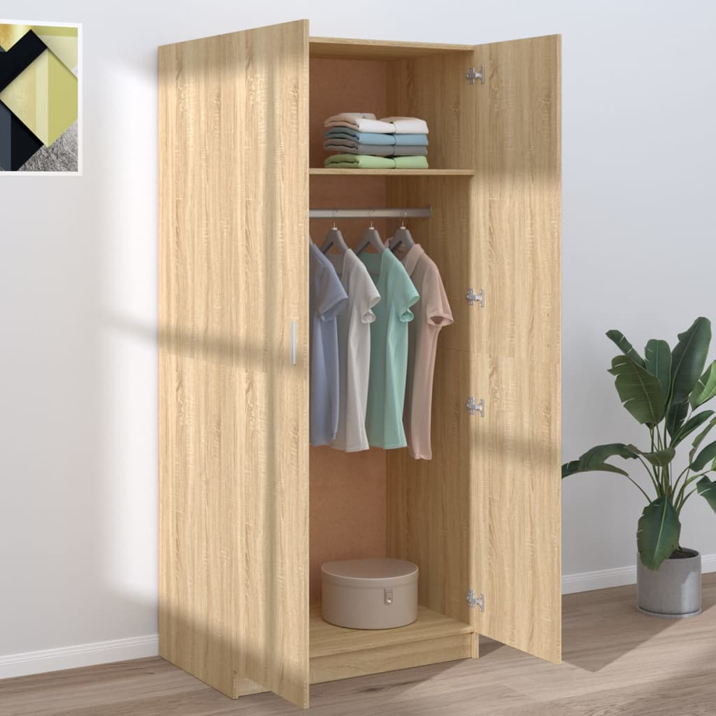 Sonoma Oak Wardrobe - Sudd