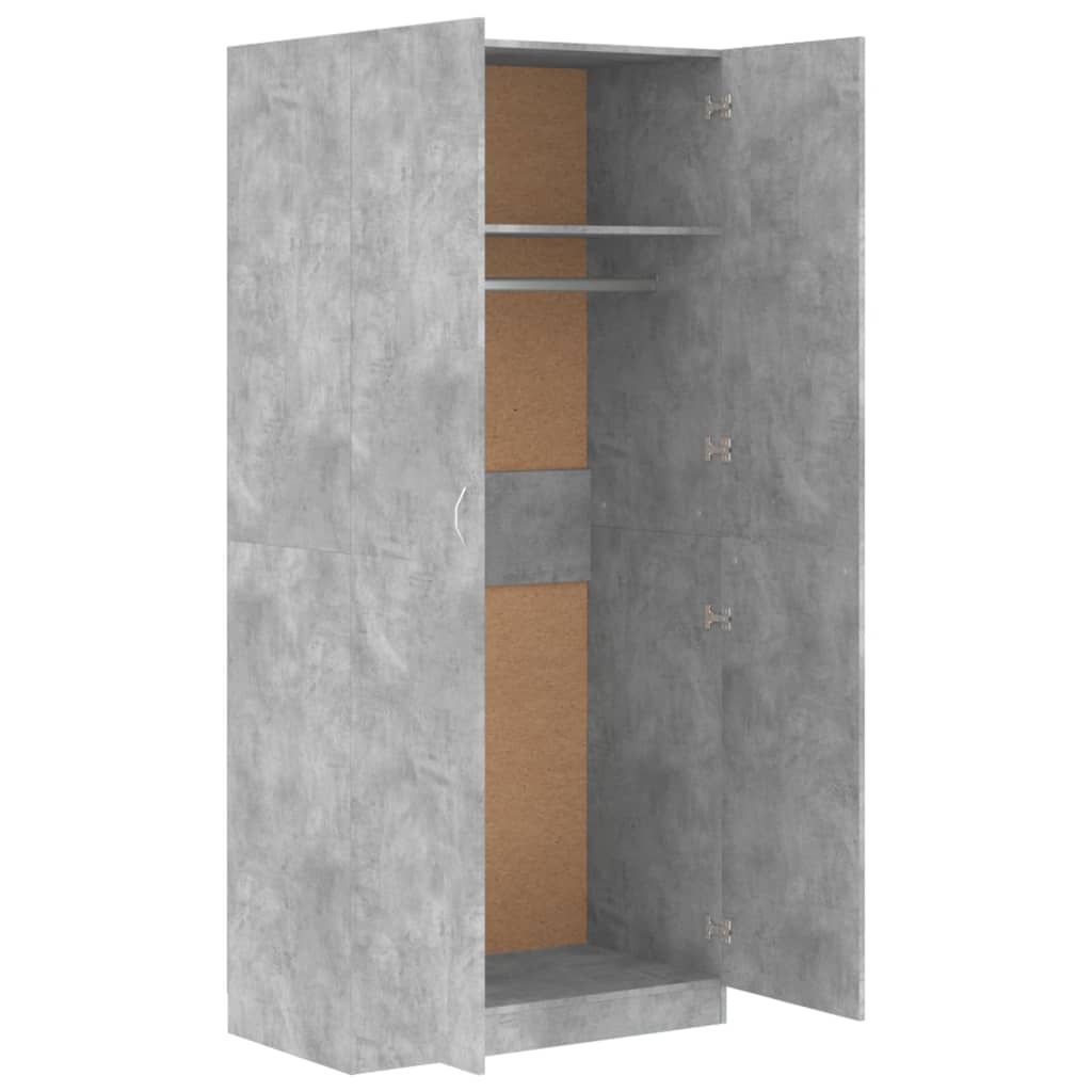 Concrete Grey Wardrobe - Sudd