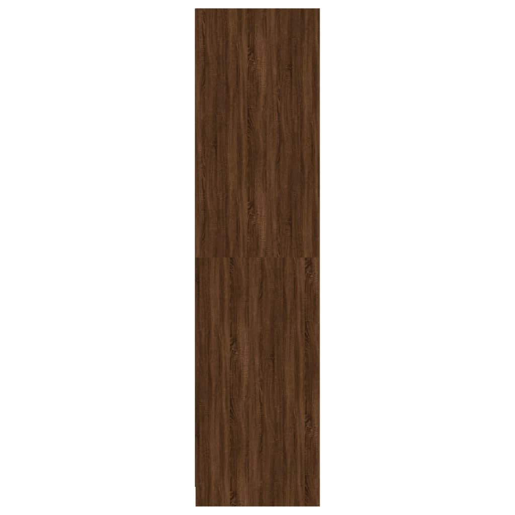 vidaXL Wardrobe Brown Oak 100x50x200 cm Engineered Wood - Sudd