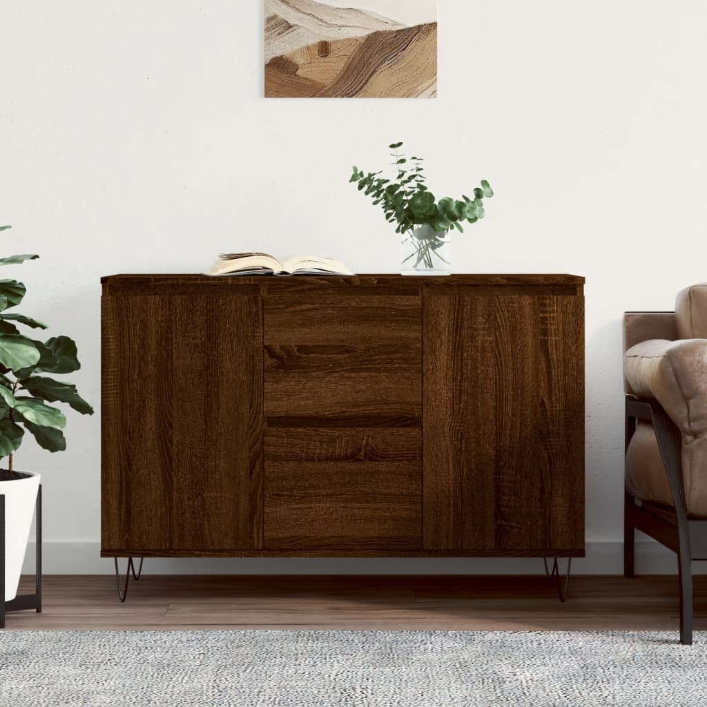 Brown Oak Sideboard - Sudd