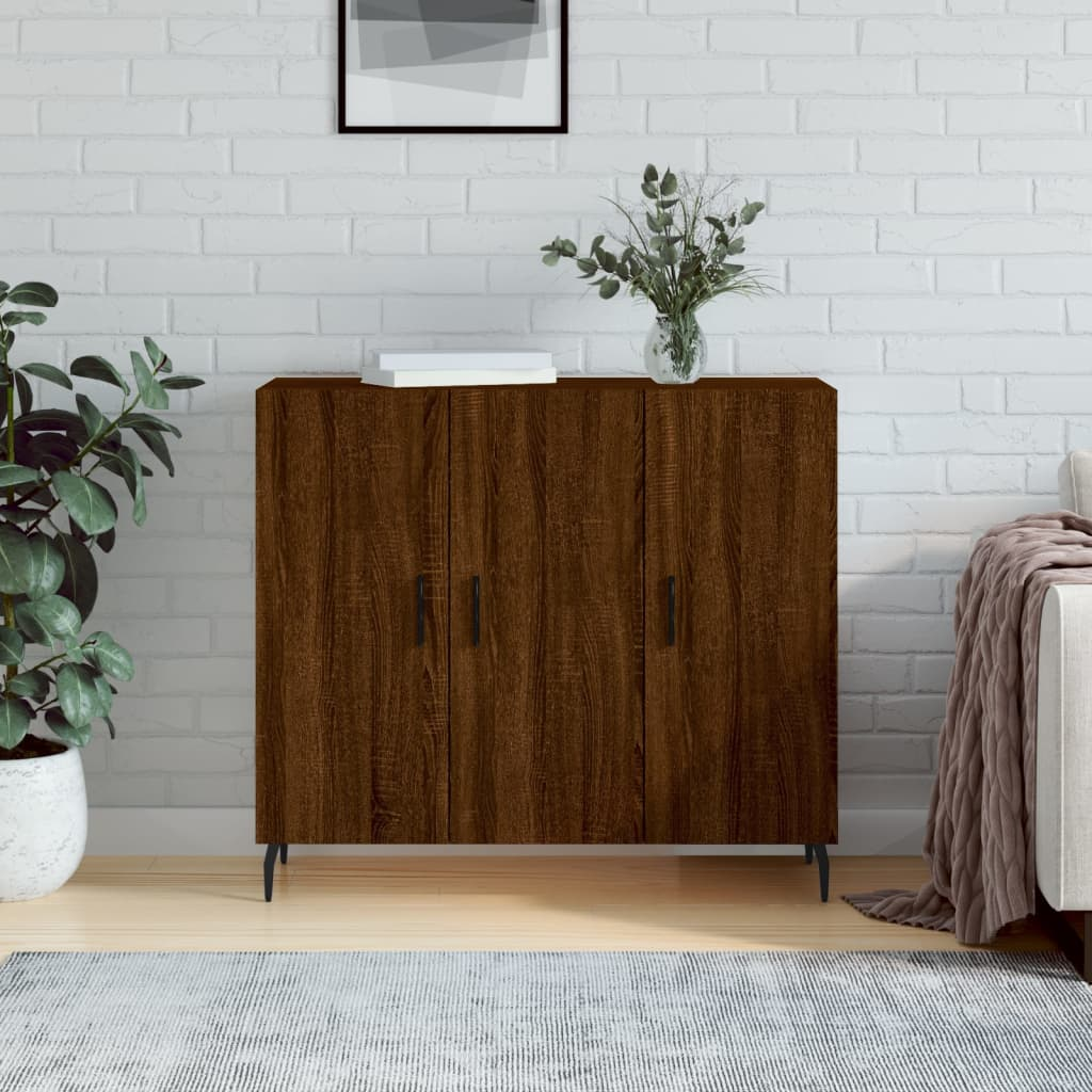 Brown Oak Sideboard - Sudd