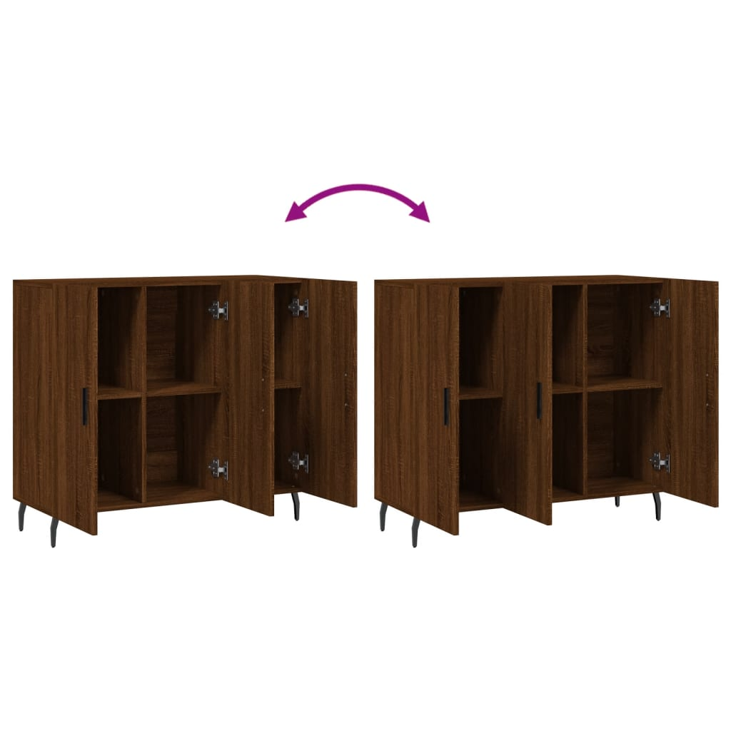 Brown Oak Sideboard - Sudd