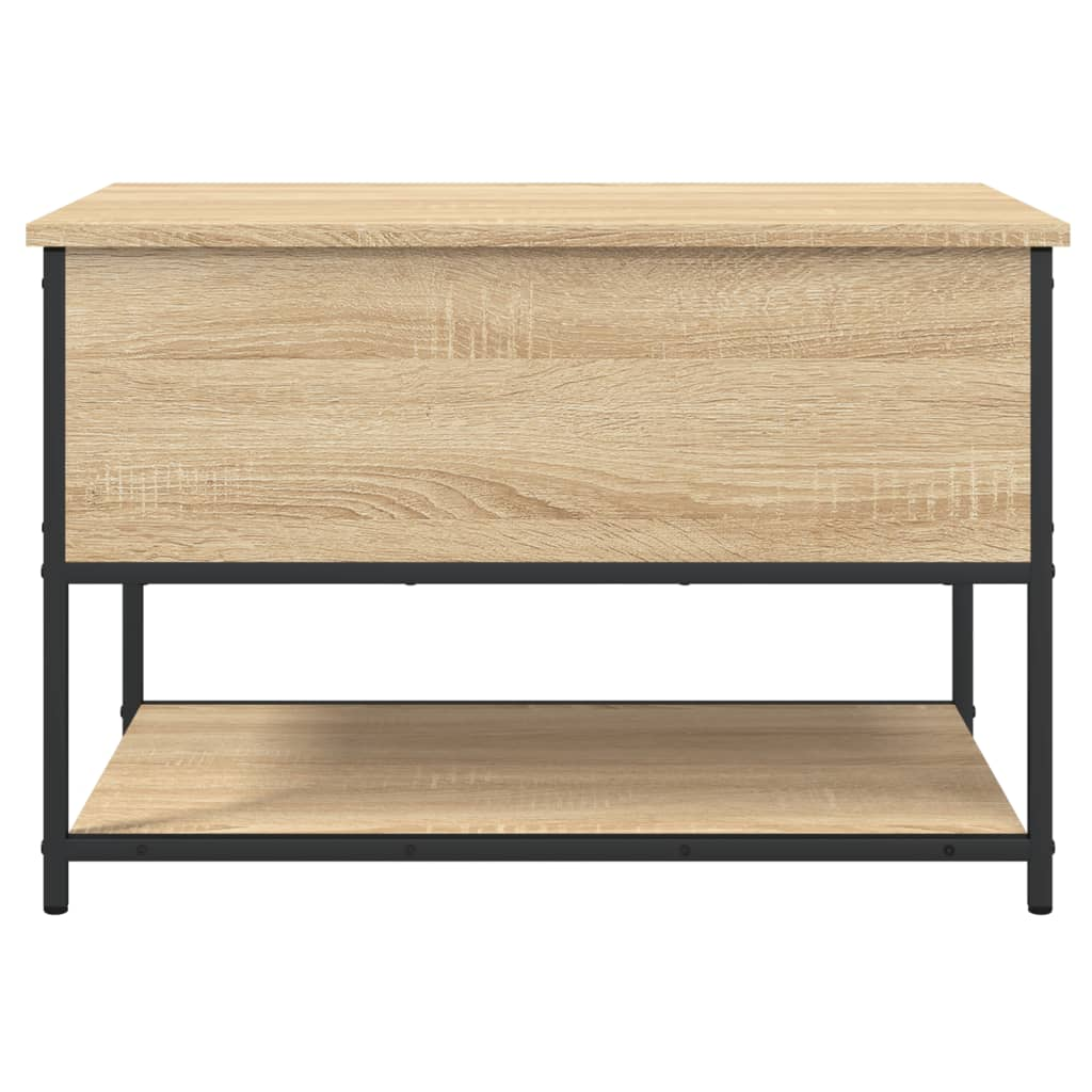 vidaXL Storage Bench Sonoma Oak 70x42.5x47 cm Engineered Wood - Sudd