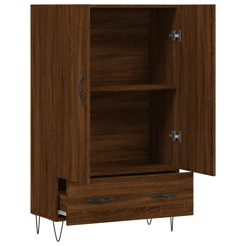 Brown Oak Highboard - Sudd