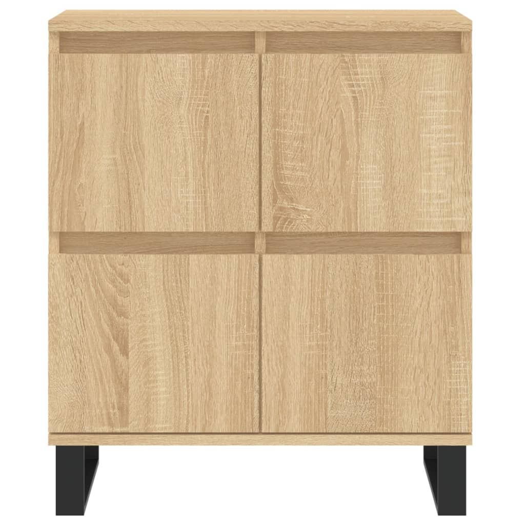 vidaXL Sideboards 3 pcs Sonoma Oak Engineered Wood - Sudd