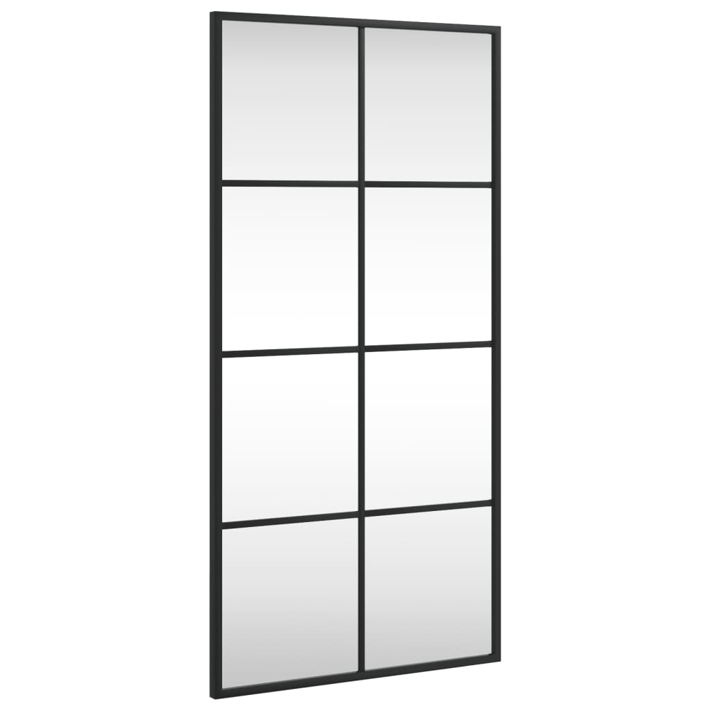 Black Metal Wall Mirror 40x80 cm - Sudd