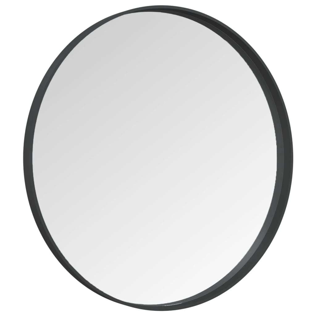 vidaXL Wall Mirror Black 60 cm - Modern Charm for Your Home - Sudd