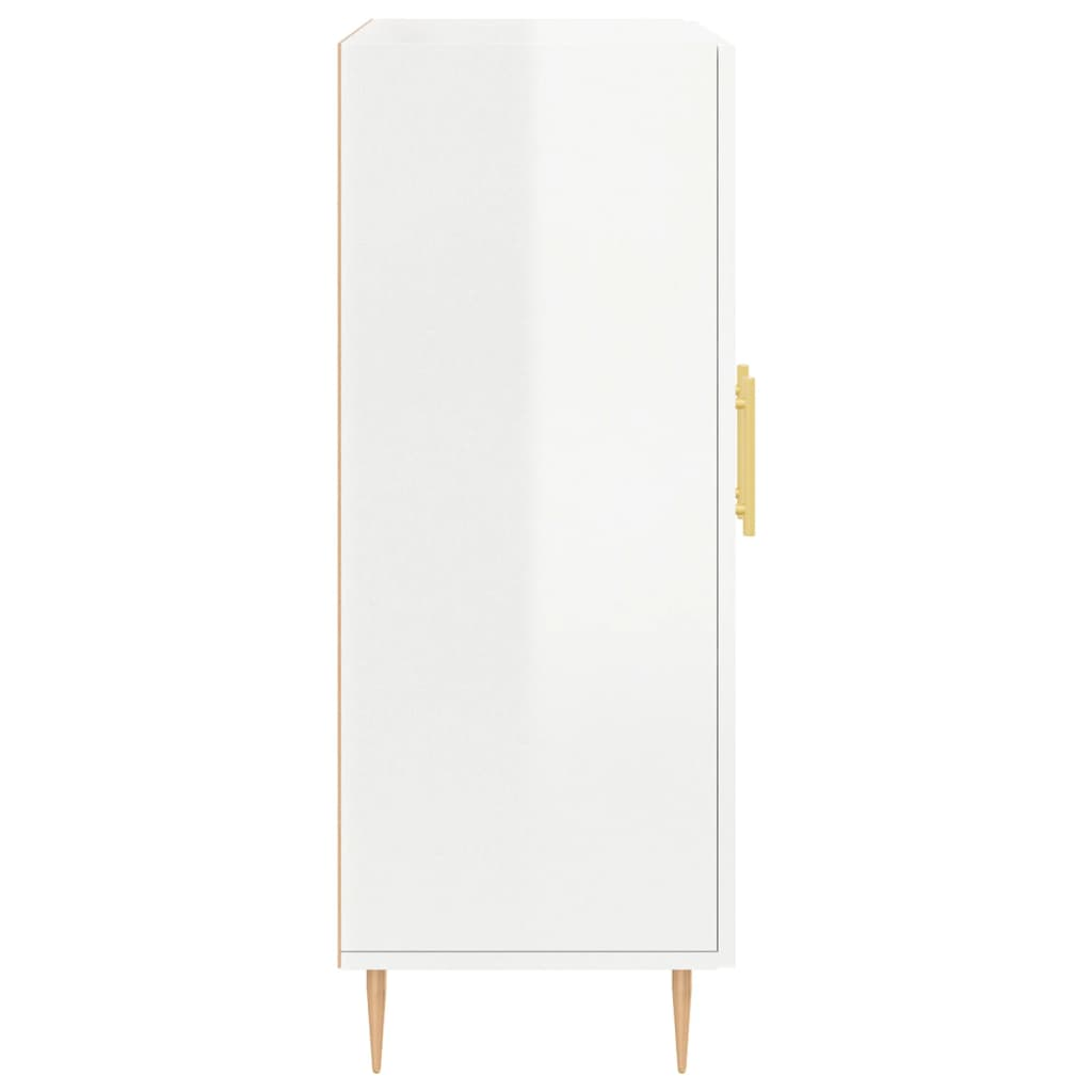 High Gloss White Sideboard Medium - Sudd