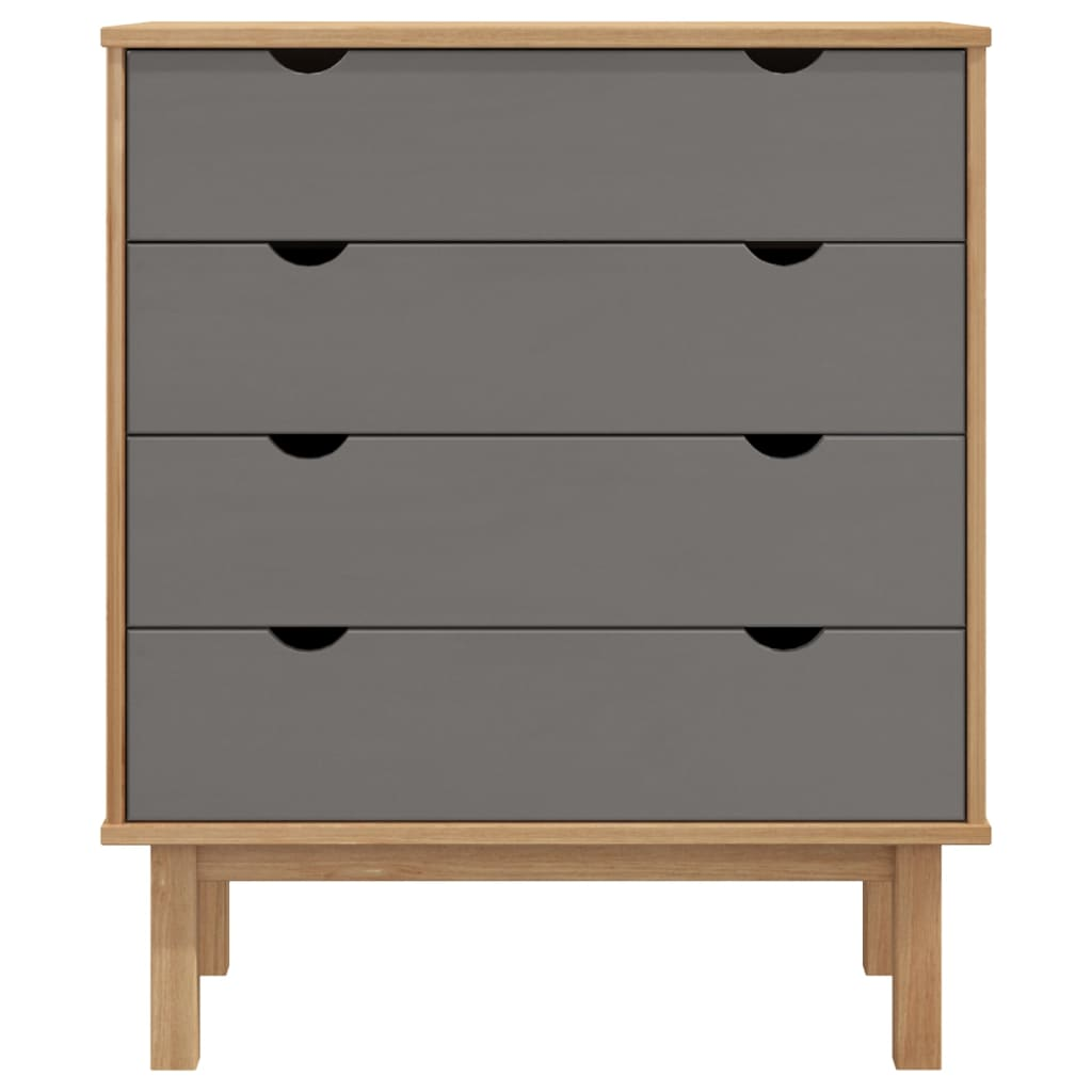 Brown and Grey Drawer Cabinet - Sudd