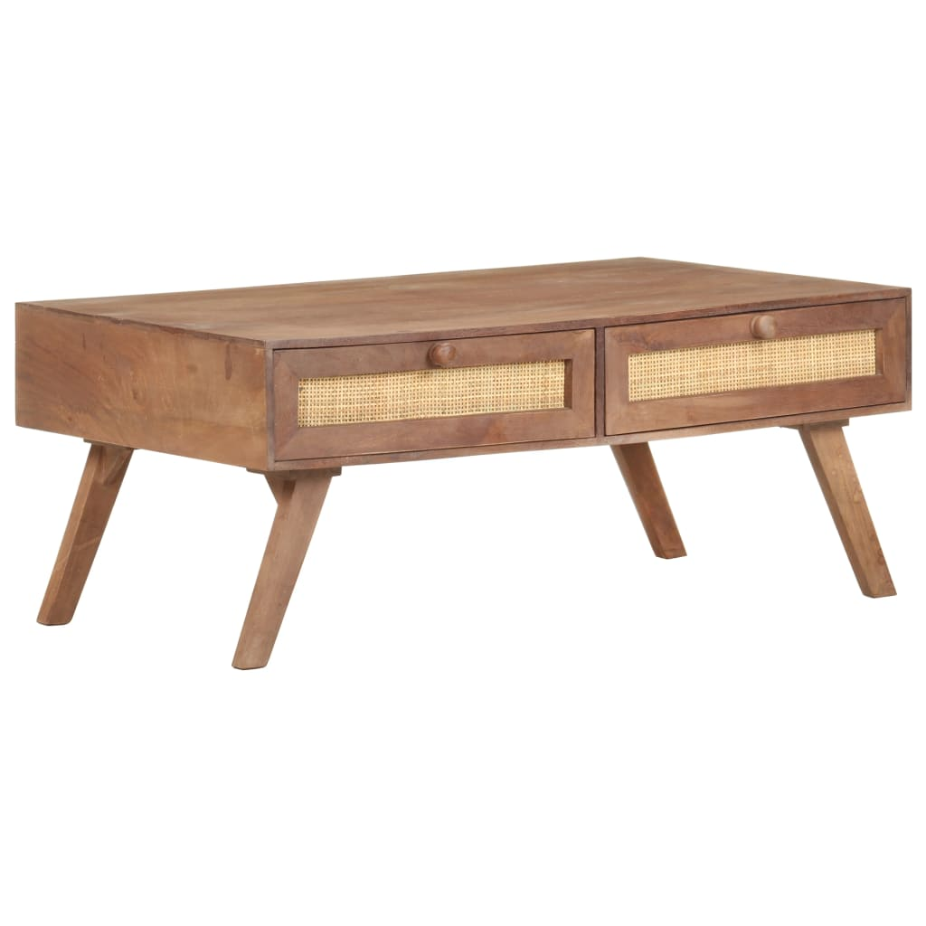 vidaXL Coffee Table 100x60x40 cm Solid Mango Wood - Sudd