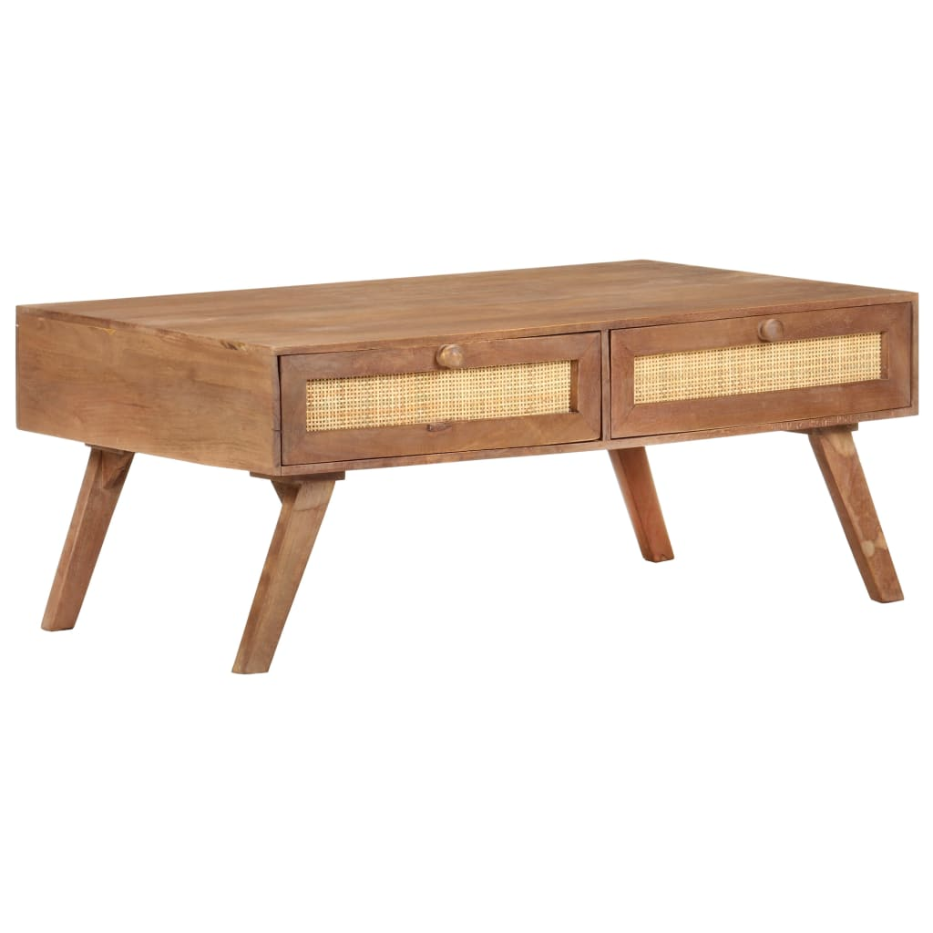 vidaXL Coffee Table 100x60x40 cm Solid Mango Wood - Sudd