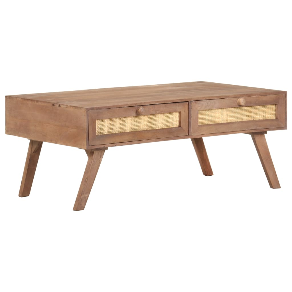 vidaXL Coffee Table 100x60x40 cm Solid Mango Wood - Sudd