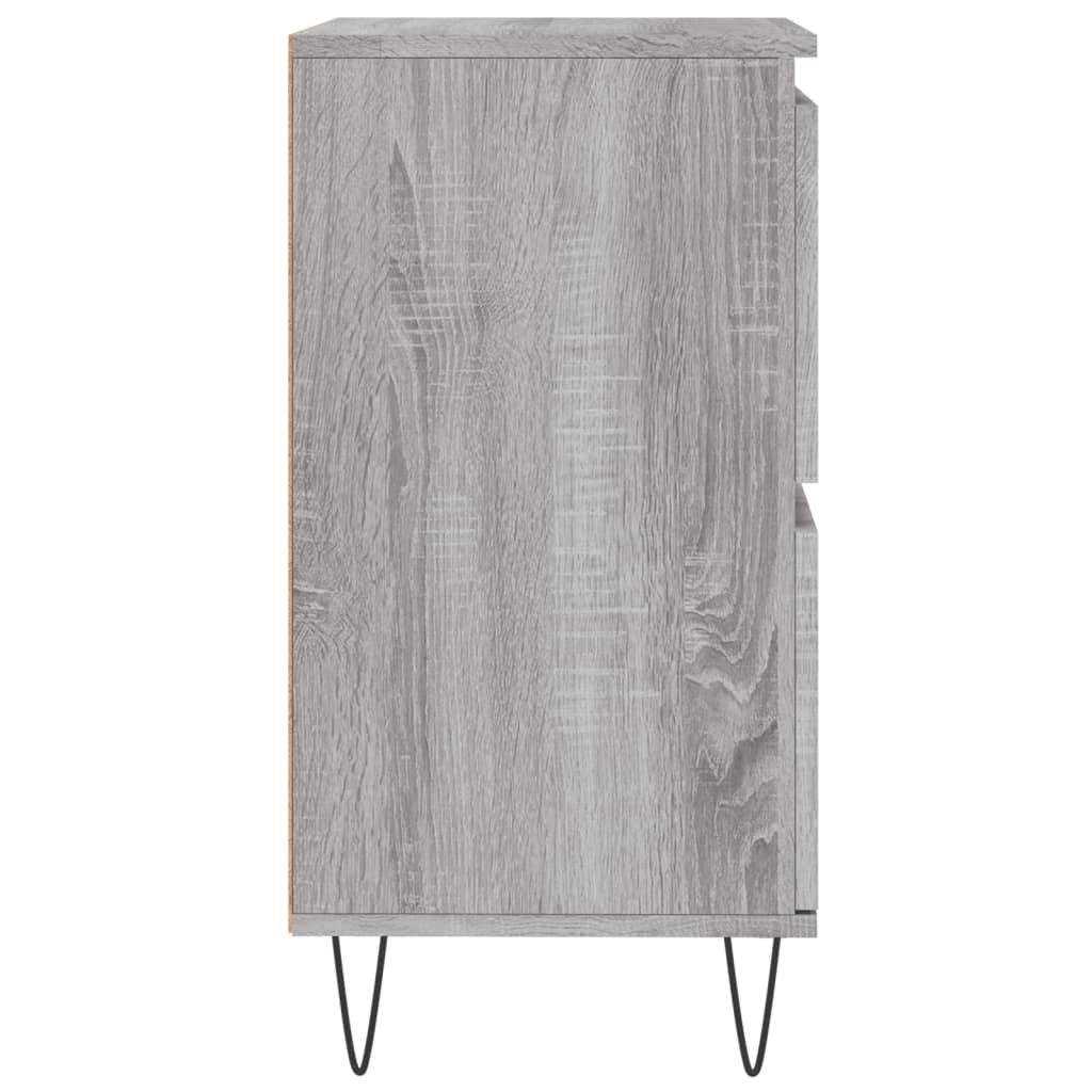 vidaXL Sideboards 3 pcs Grey Sonoma Engineered Wood - Sudd