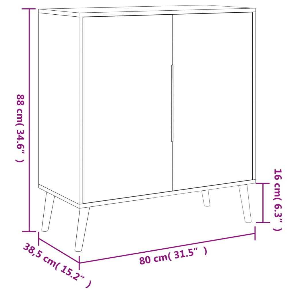 Sonoma Oak Sideboard - Sudd