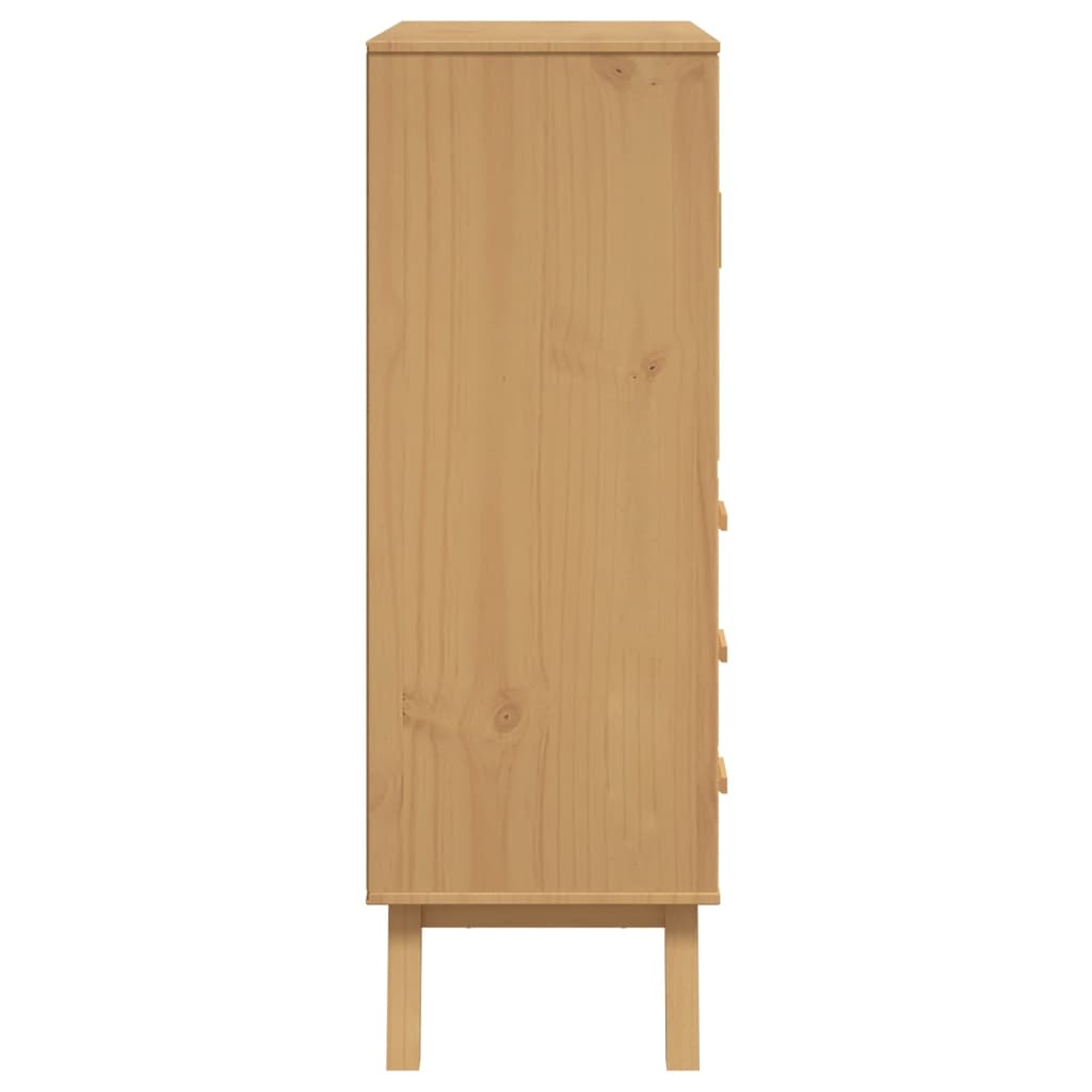 White and Brown Highboard - Sudd