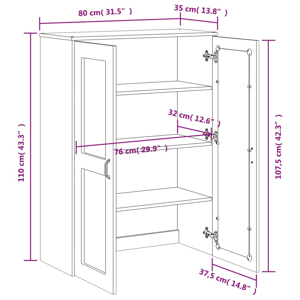 Anthracite Grey Top for Highboard - Sudd