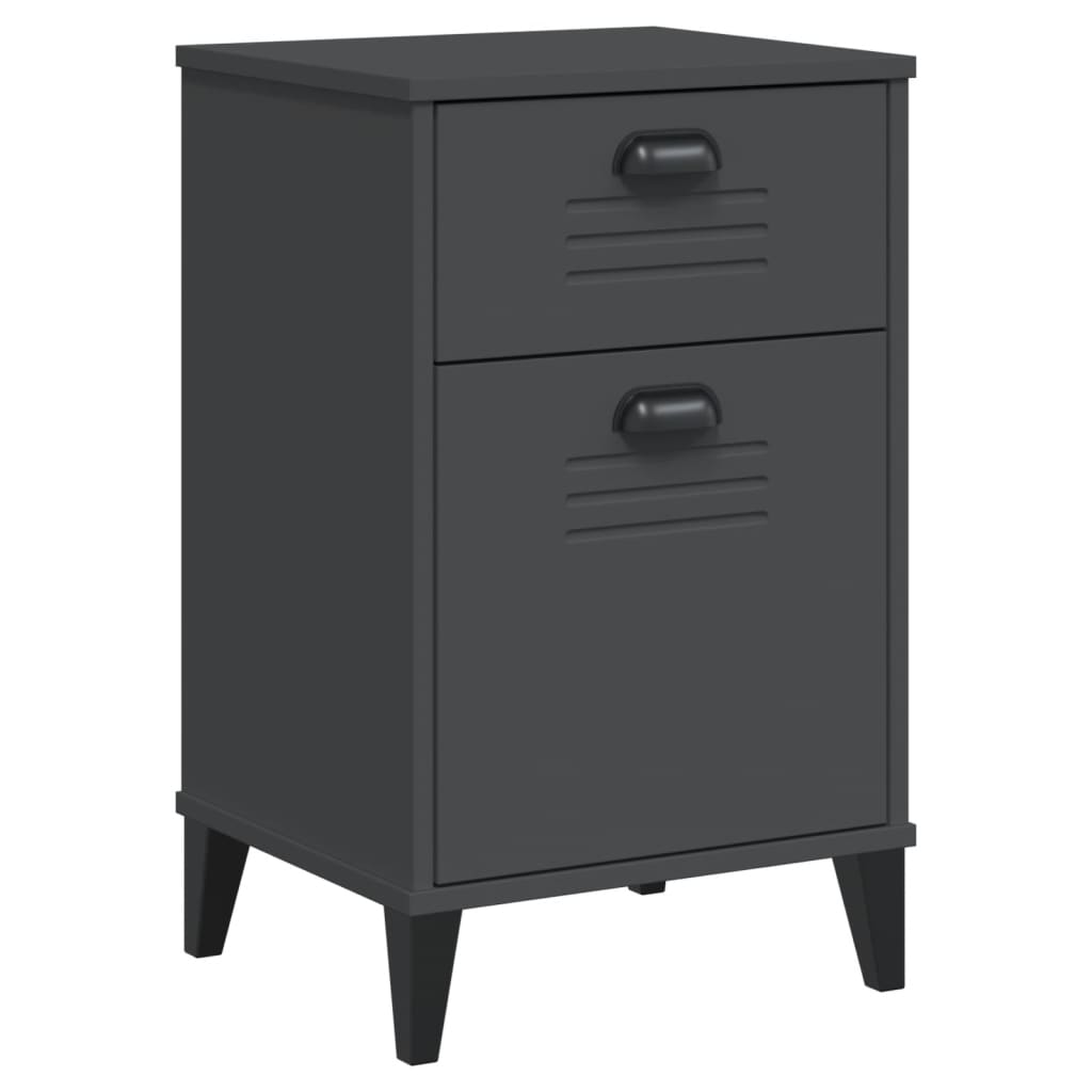 Anthracite Grey Bedside Cabinet - Sudd