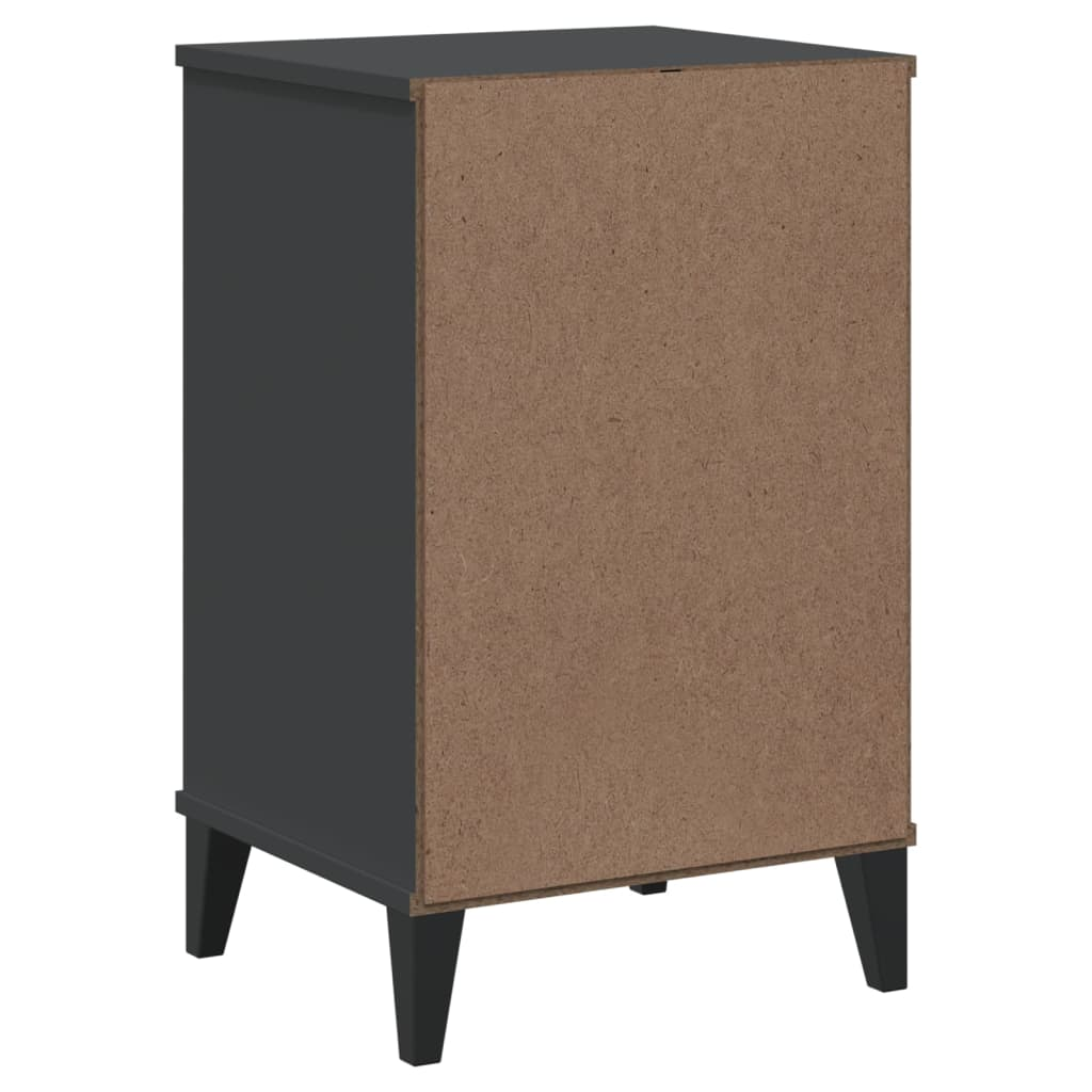 Anthracite Grey Bedside Cabinet - Sudd