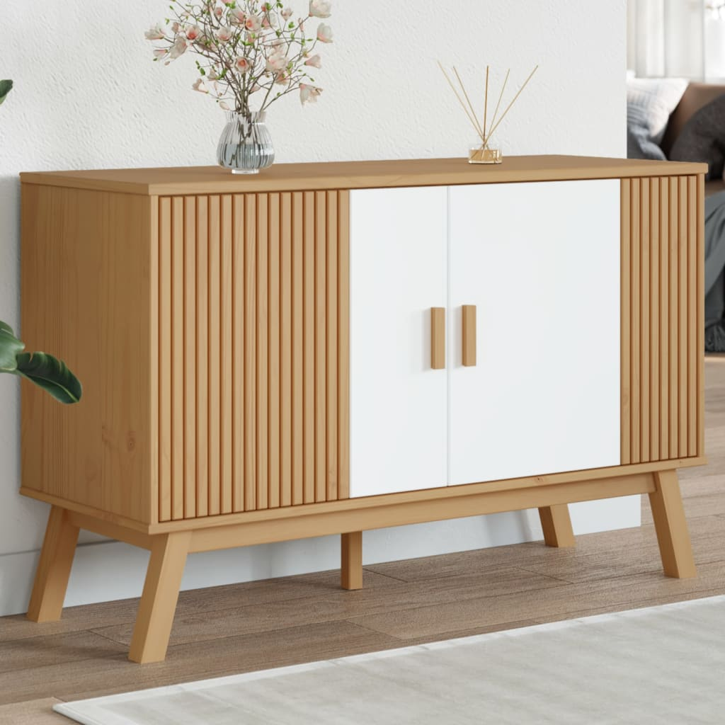 White and Brown Sideboard - Sudd