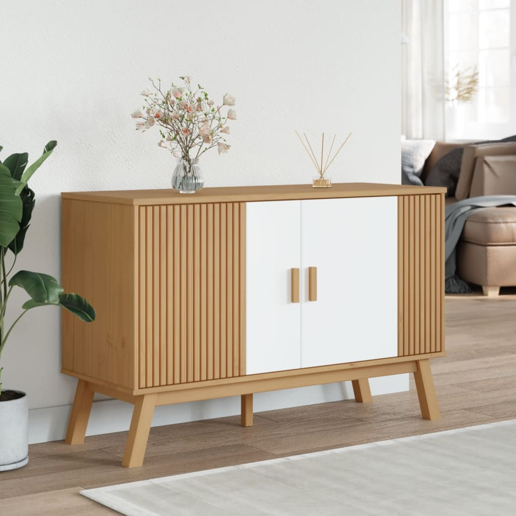 White and Brown Sideboard - Sudd