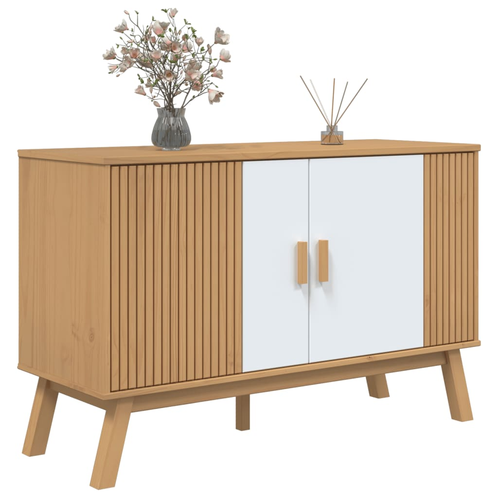 White and Brown Sideboard - Sudd