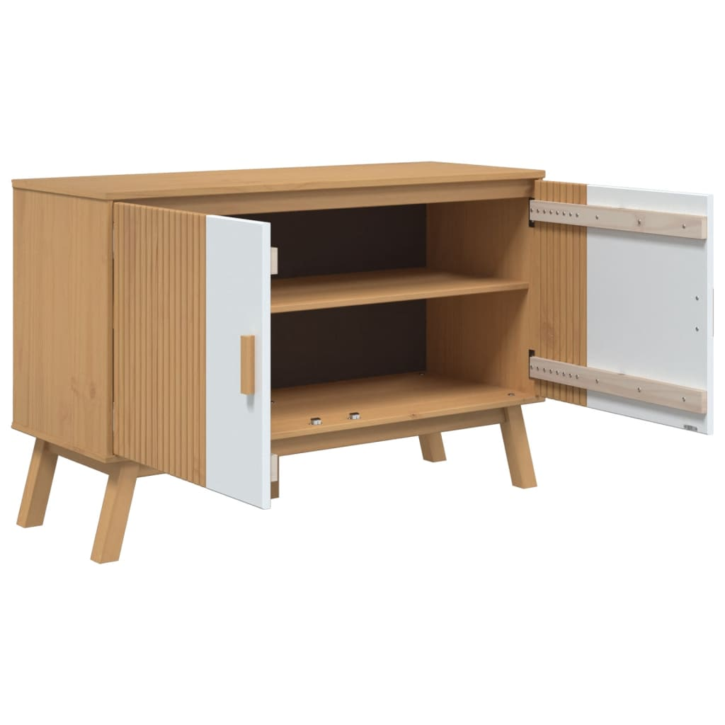 White and Brown Sideboard - Sudd