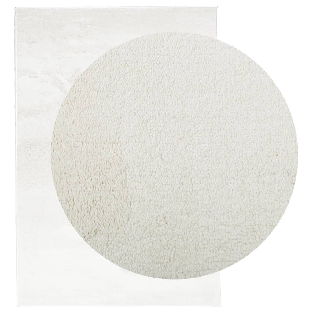 vidaXL Rug OVIEDO Short Pile Cream 120x170 cm - Soft, Durable, and Stylish - Sudd