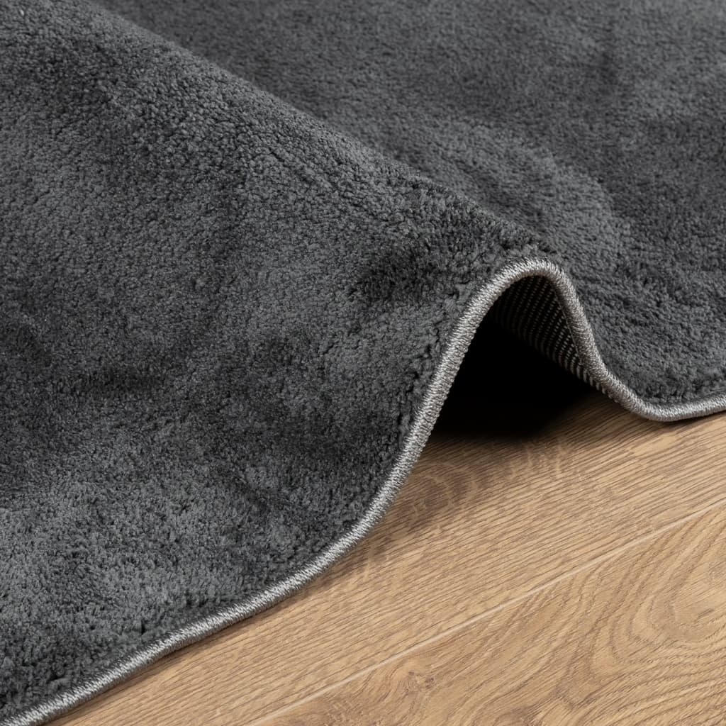 vidaXL Rug OVIEDO Short Pile Anthracite 240x340 cm - Soft, Durable, and Stylish - Sudd