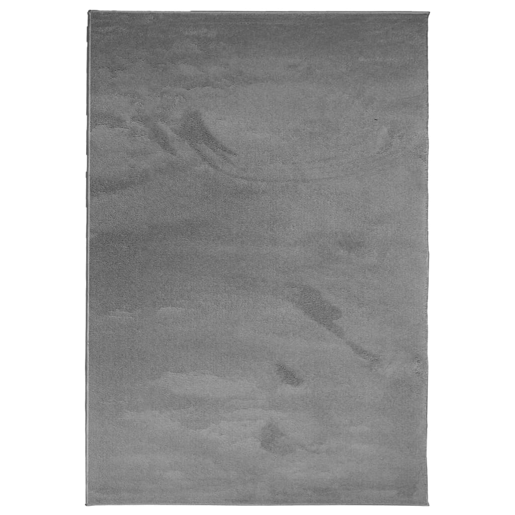 vidaXL Rug OVIEDO Short Pile Anthracite 140x200 cm - Soft, Durable, and Stylish - Sudd