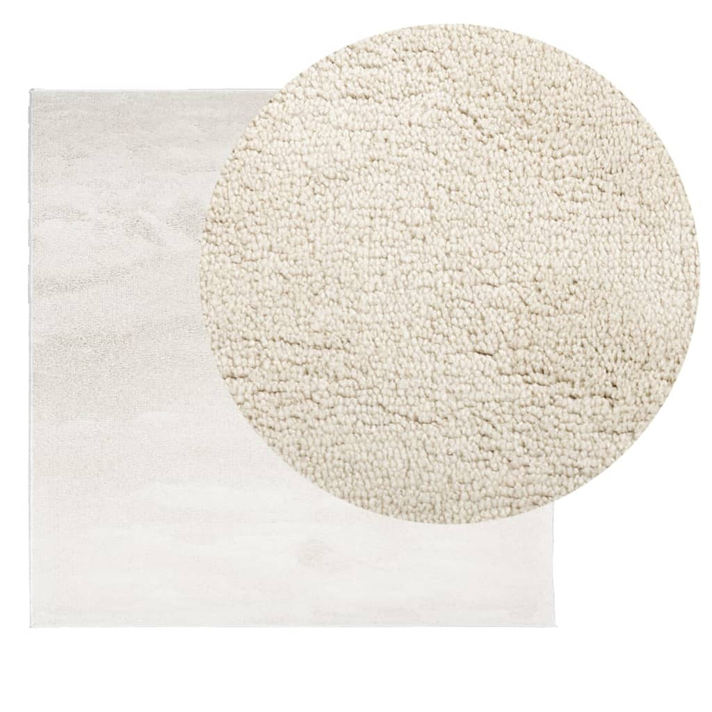 vidaXL Rug OVIEDO Short Pile Beige 120x120 cm - Soft, Durable, and Stylish - Sudd