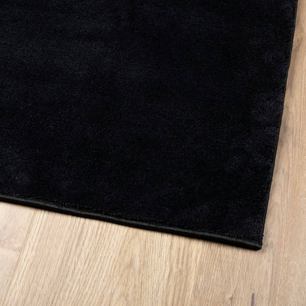 vidaXL Rug OVIEDO Short Pile Black 120x170 cm - Soft, Durable, and Stylish - Sudd