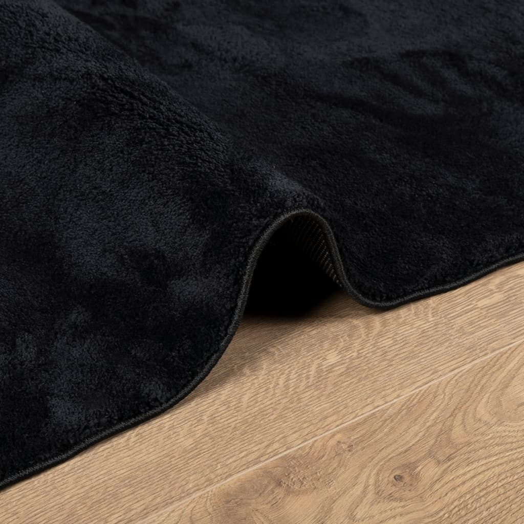 vidaXL Rug OVIEDO Short Pile Black 120x170 cm - Soft, Durable, and Stylish - Sudd