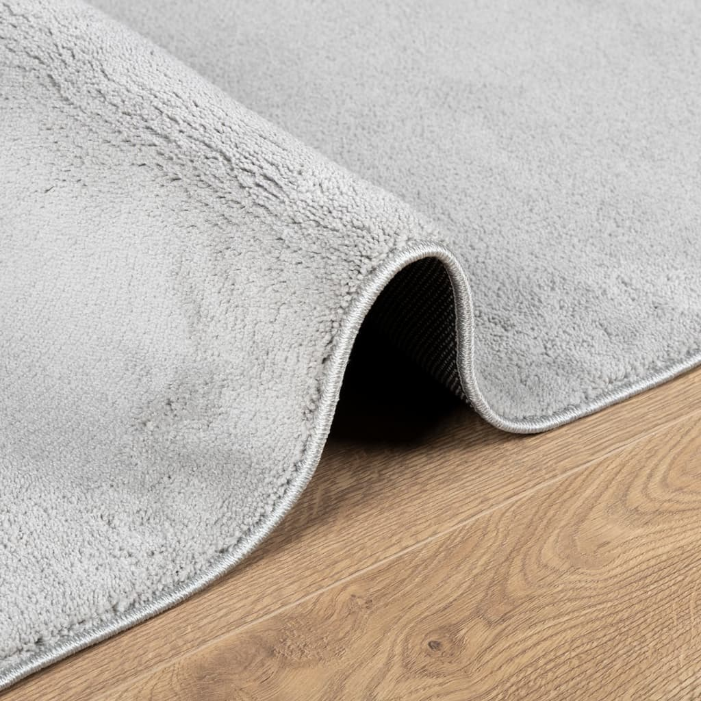 vidaXL Rug OVIEDO Short Pile Grey 240x240 cm - Soft, Durable, and Stylish - Sudd