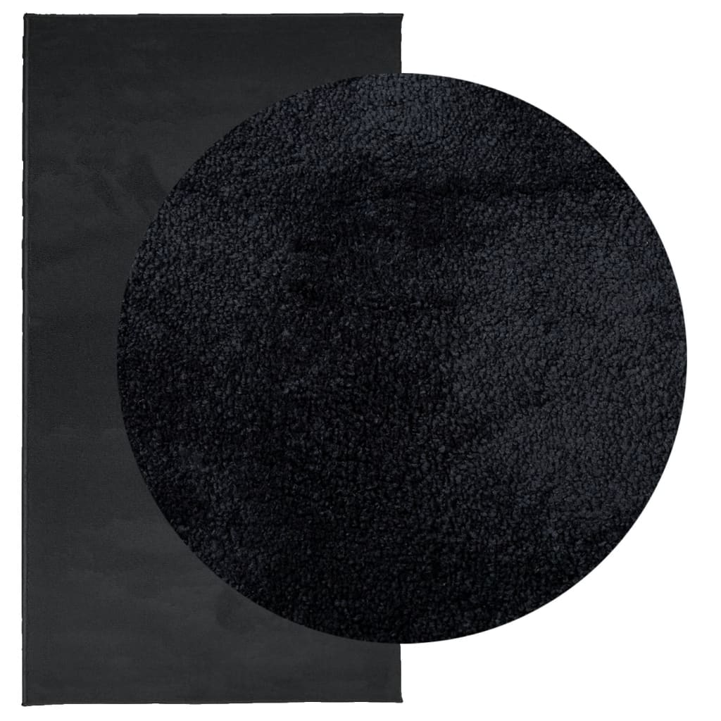 vidaXL Rug OVIEDO Short Pile Black 60x110 cm - Soft, Durable, and Stylish - Sudd