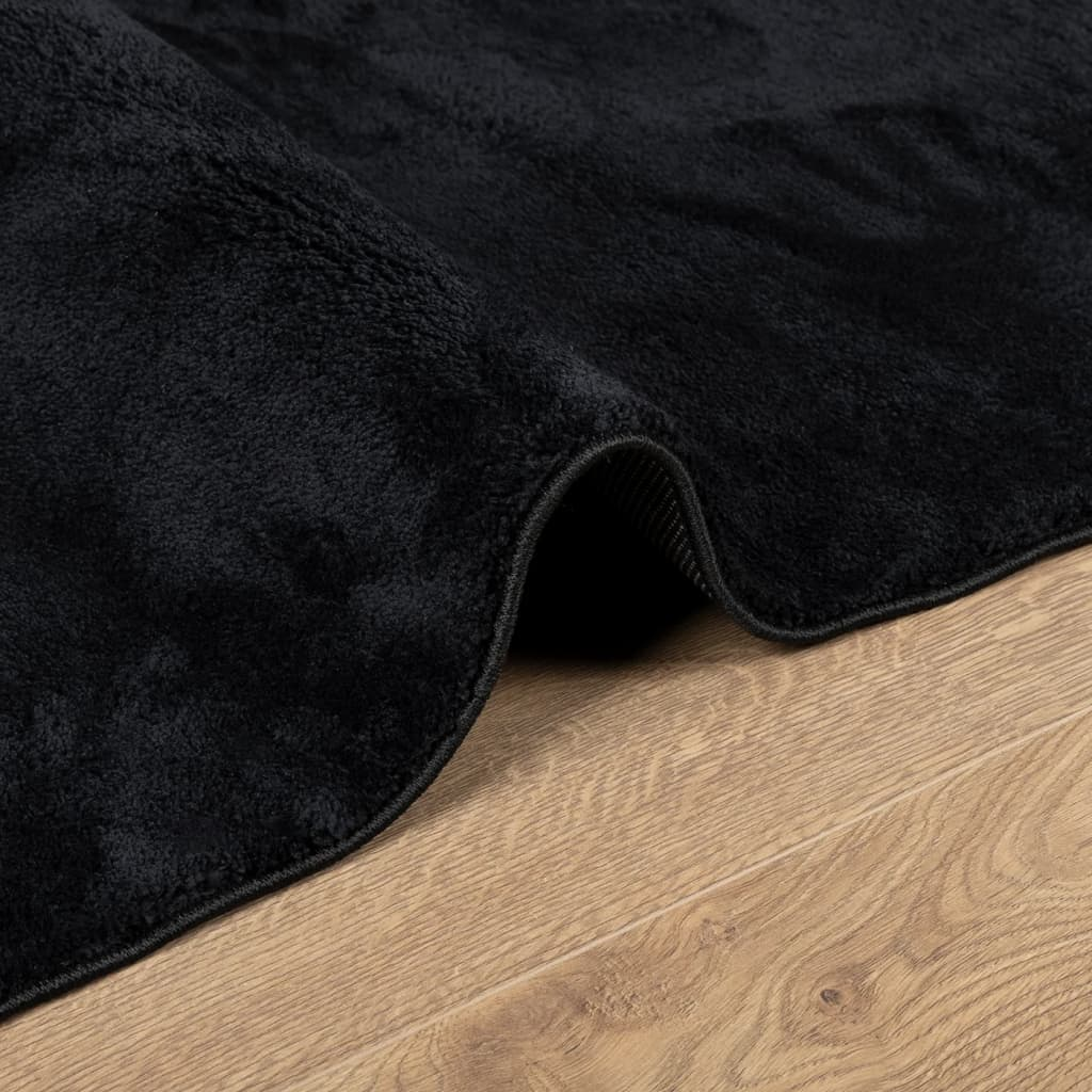 vidaXL Rug OVIEDO Short Pile Black 60x110 cm - Soft, Durable, and Stylish - Sudd