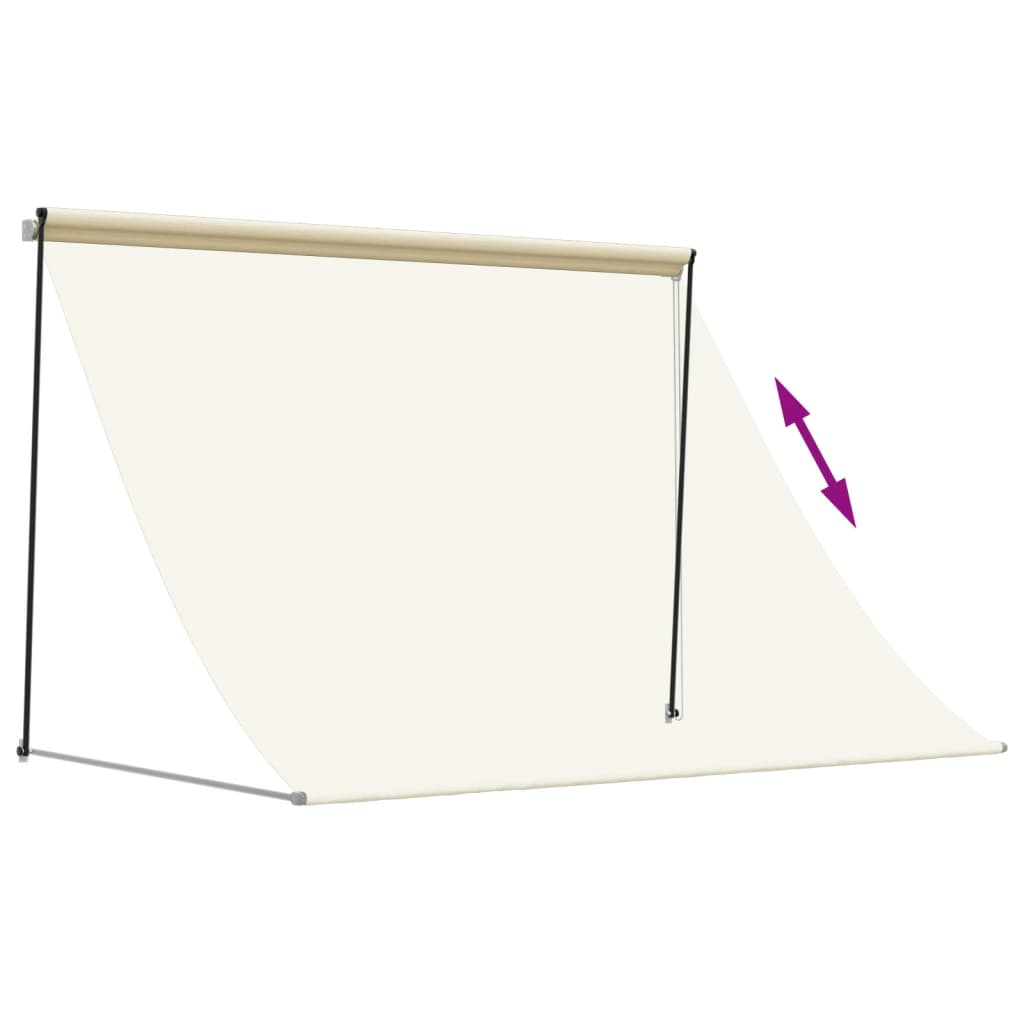 Cream Retractable Awning - Sudd