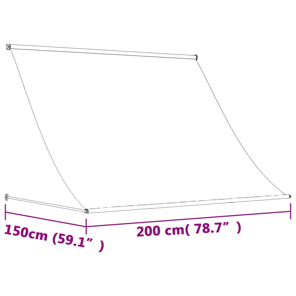 Cream Retractable Awning - Sudd