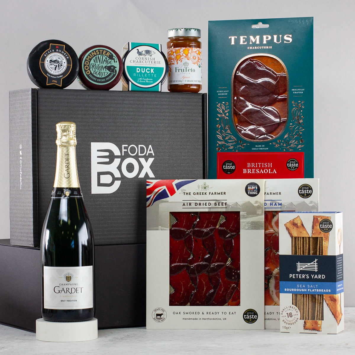 Luxury Champagne, Charcuterie, and Cheese Gift Hamper