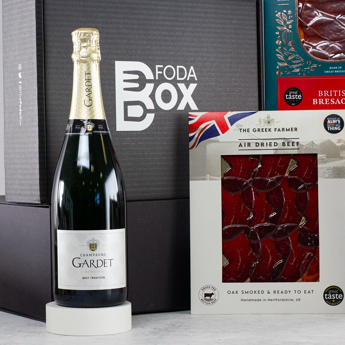 Luxury Champagne, Charcuterie, and Cheese Gift Hamper