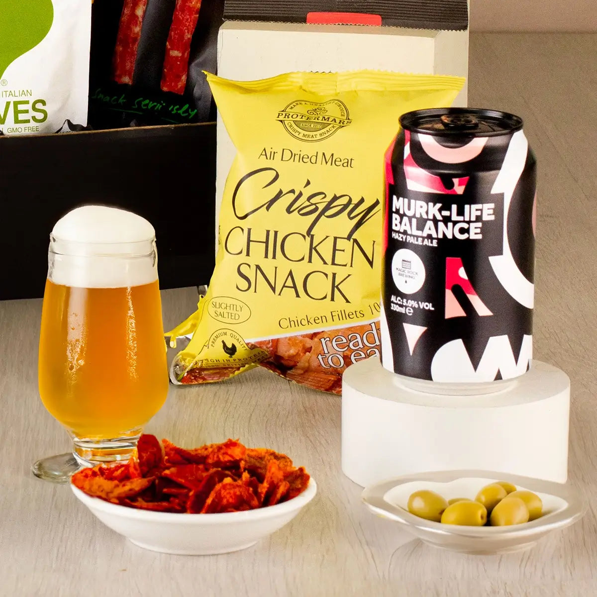 Man Box - Beer and Snack Gift Hamper